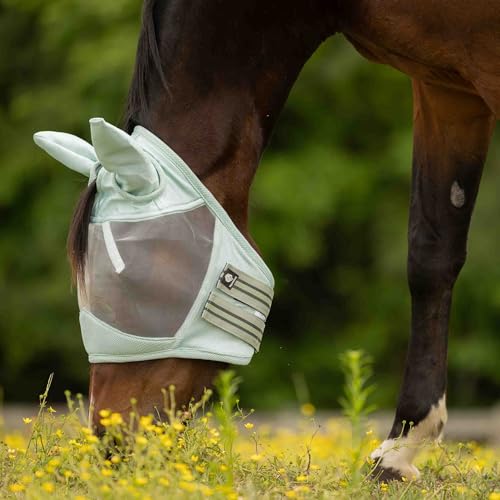 Algard Soft Mesh Horse Fly Mask with Ears (Misty Jade / Cob)