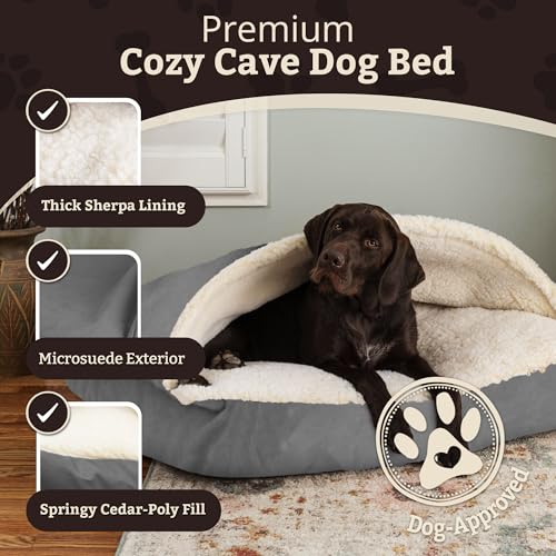 Rectangle Cozy Cave Dog Bed (Anthracite / Small)