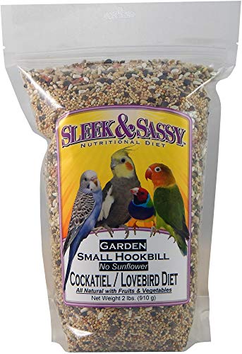 Garden Small Hookbill No Sunflower Bird Food for Lovebirds (2 Pound (Pack of 1))