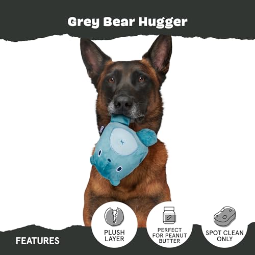 Bear Hugger Super Chewer (Grey Bear - Large)