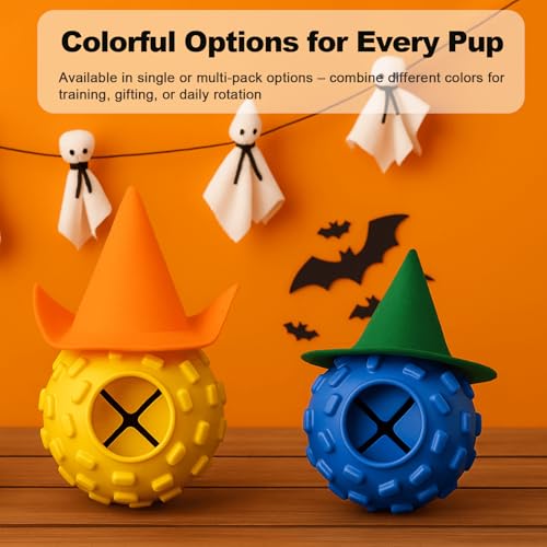 Interactive Dog Chew Toy for Small (Blue Yellow)