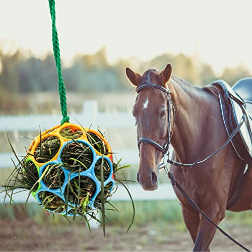 2 Pack Horse Treat Ball Hay Feeder Toy (Colorful)