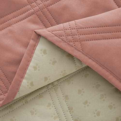 Waterproof Dog Bed Cover Pet Blanket with Anti (40x70 Inch (Pack of 1) / Lightpink)