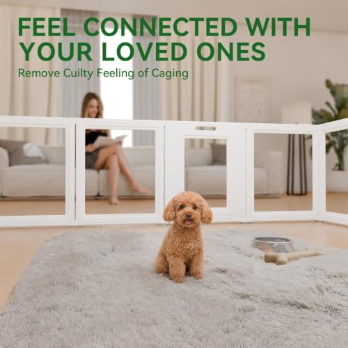 Clear Acrylic Dog Playpen (24")