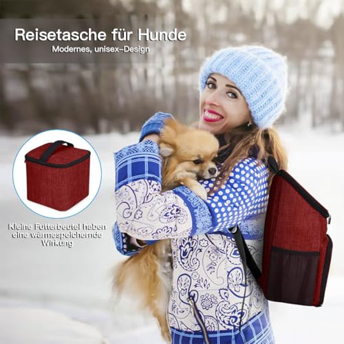 Dog Travel Bag (Red-A)