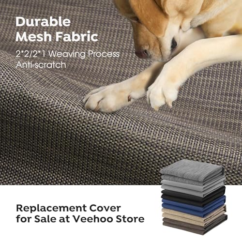 Outdoor Elevated Dog Bed Large Sized Dogs (53.0"L x 37.0"W x 9.0"Th / Brown)