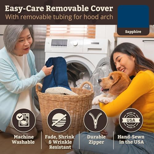 Cozy Cave Dog Bed (25.0"L x 25.0"W x 8.0"Th / Sapphire)