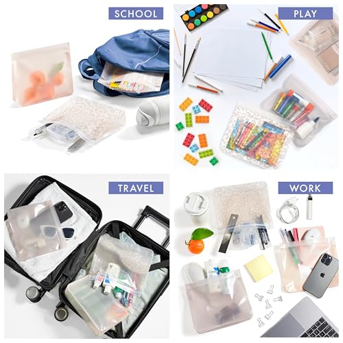 Reusable Sandwich Bags (Ivory Feline Fine)