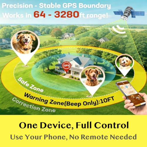 Wireless GPS Dog Fence (Gold)