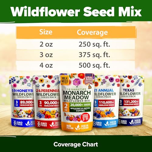 Monarch Butterfly Wildflower Mix Seeds