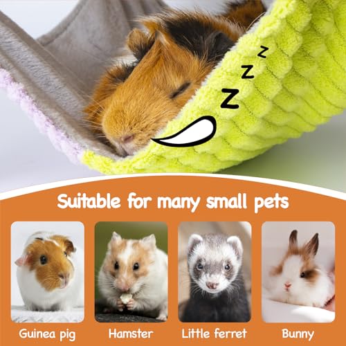3 in 1 Enlarged Guinea Pig Hammock with House & Platform (Hammock with ramp & house)