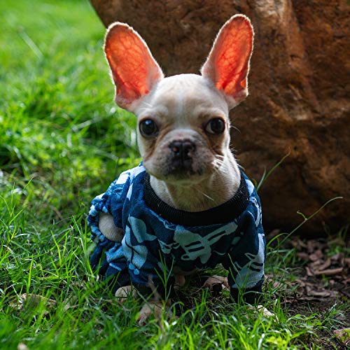 Small Dogs Outfit Soft Puppy Onesies Pjs Dog Pajamas Pet Coat Cat Apparel Comfy Doggie Jumpsuit Bodysuit for All Seasons (Star Wars / Small)