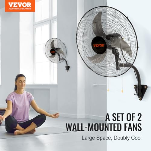 18 Inch Wall Mount Fan (18 Inch 2 Pack / Oscillating)
