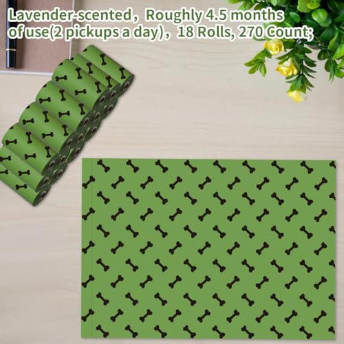 Green Dog Poo Bags Lavender scent (270green)