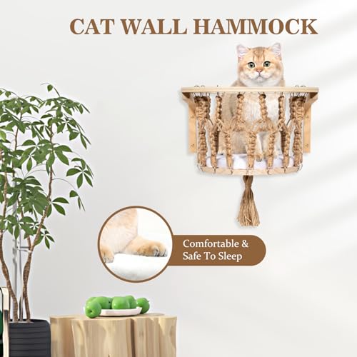 Cat Wall Shelves and Perches (5-Piece Set)