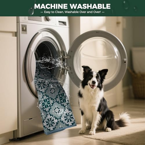 Washable Pee Pads for Dogs (Tribal Blue / 63" Square (1 Pack))