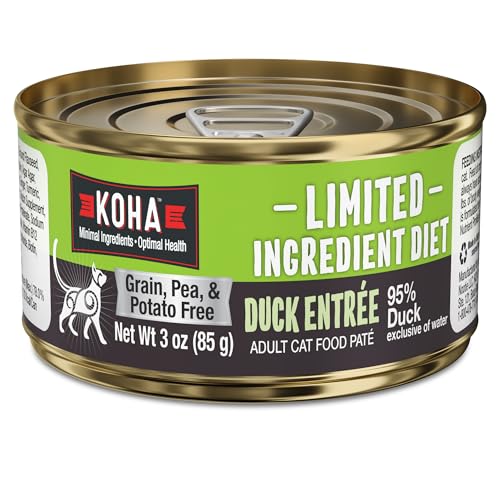 Limited Ingredient Diet Duck Pate for Cats (3 Ounce (Pack of 24))