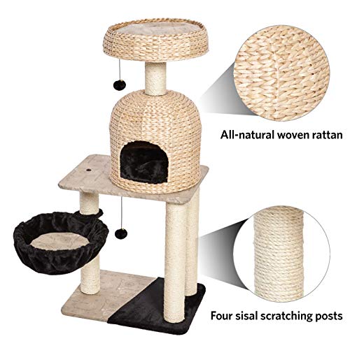 Cat Tree Reid Cat Furniture (Reid Woven Rattan/Script)
