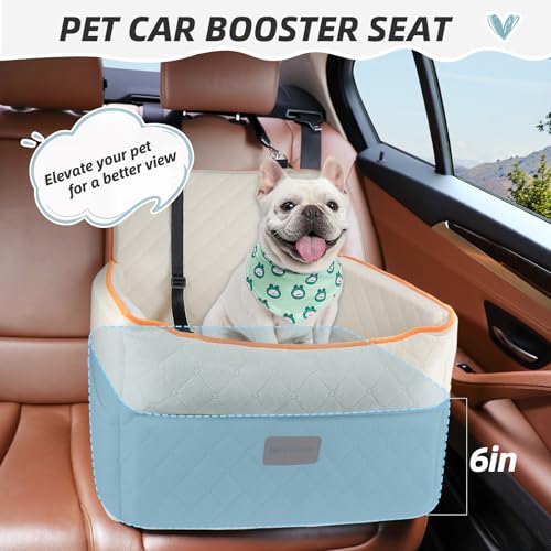 Dog Car Seat for Small Medium Dogs (White)