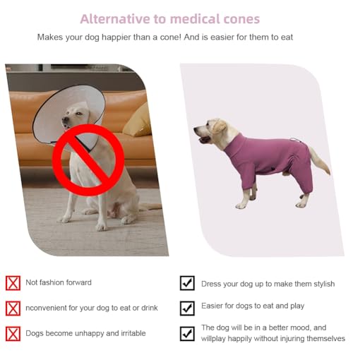 Dog Pyjamas PJS Sweater Clothes and Home Clothing Suitable for Large to Giant Breeds of Dogs (Thick Red / 6XL)