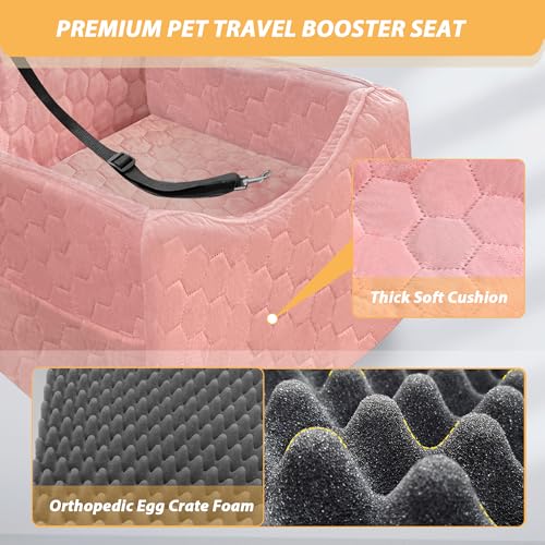 Dog Car Seat for Small (Pink / Medium)
