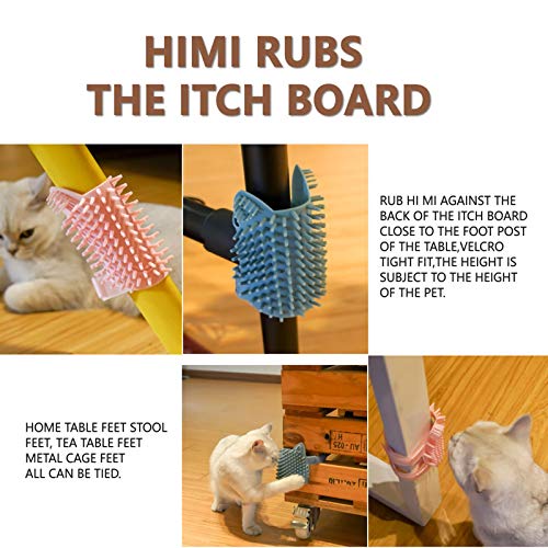 Cat Pet Self Grooming Comb Brush (Small / Blue)