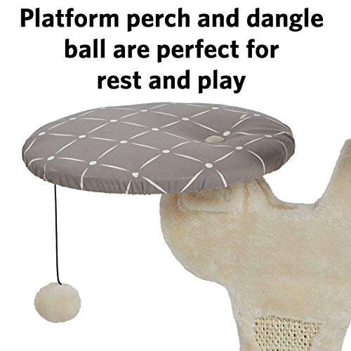 Salvador Cat Tree with Built (Salvador Cat Furniture, Mushroom Diamond Pattern)