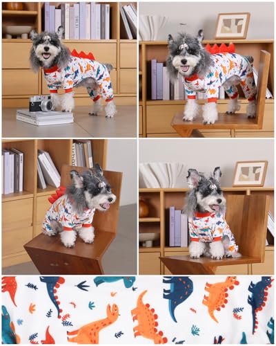 Dinosaur Costume Dog Pajamas (X-Small / Dinos#2)