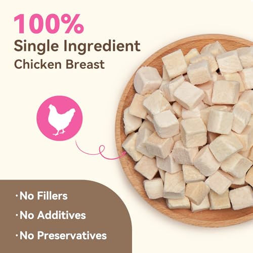 Freeze Dried Chicken Breast Treats for Dogs & Cats (11.3 Ounce (Pack of 1))