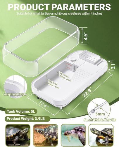 Large Turtle Tank Kit (L Kit-White Lamp)