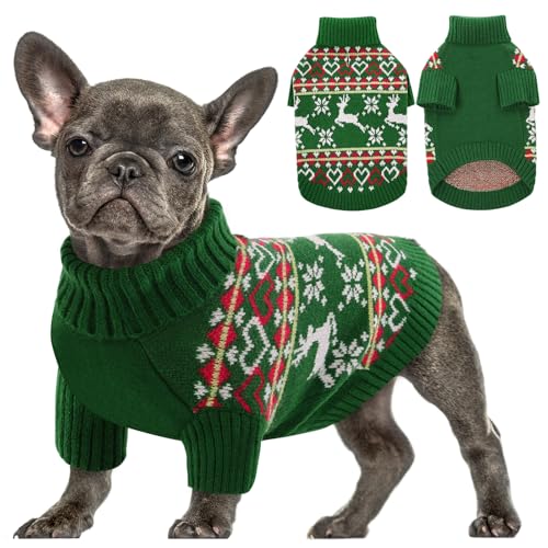 Dog Christmas Sweater (X-Small / Christmas Green)