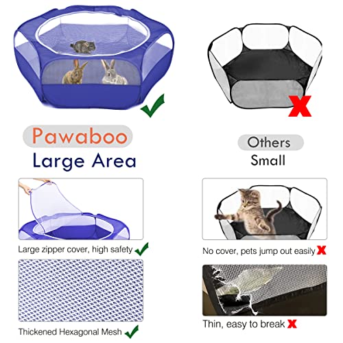 Small Animal Playpen with Zippered Cover (H-Indigo)