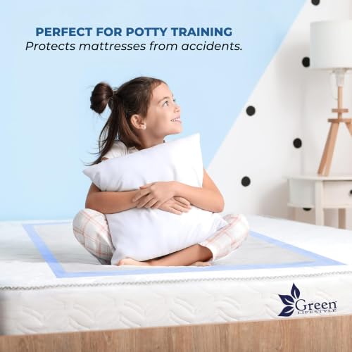 Underpads Training Pet Pee Pads for Dogs (Blue/White / 50 Pack - 30x36)