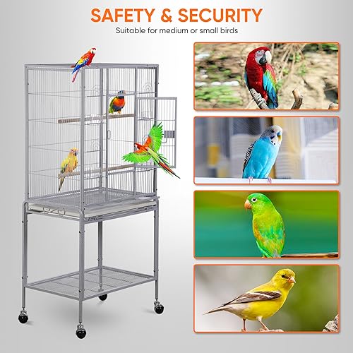 53 Inch Bird Cage (White)