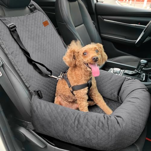 Dog Car Seat for Small Medium Dogs Pet Up to 40 lbs Gray (Medium / Gray)