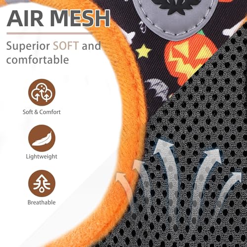 Halloween Dog Harness (Halloween Black / L (CHEST 18"-20"))