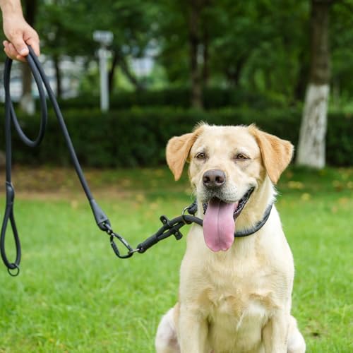 Rope Dog Leash (Black / 6FT*0.51" Single Handle)