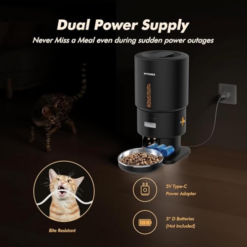Automatic Cat Feeder (Black)