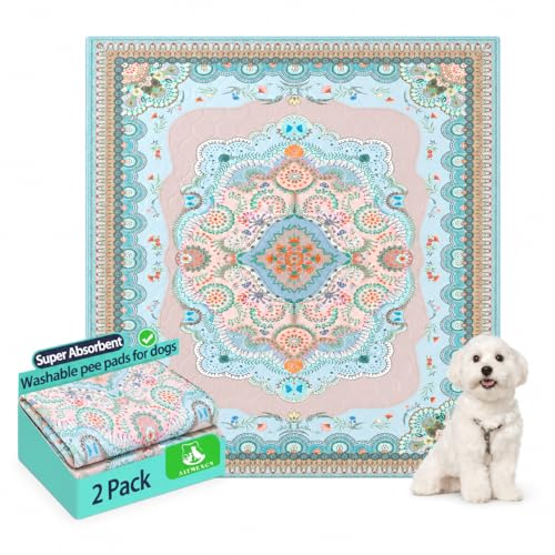 Washable Pee Pads for Dogs (Blue / 18*24''-2pcs)