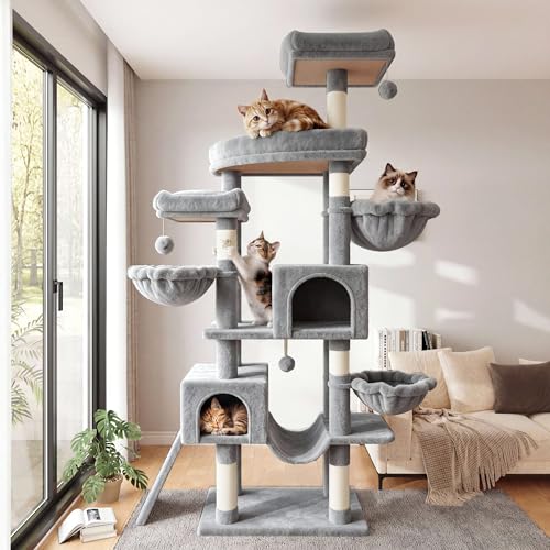 82 inch Cat Tree Tower (Grey)