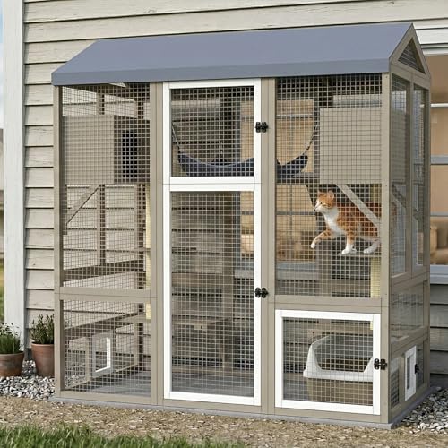 Catio Outdoor Cat Enclosure (61.5"L x 34"W x 66.54"H)