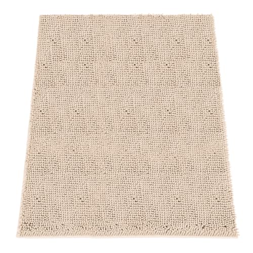 Absorbent Dog Door Mat for Muddy Paws (60"L x 48"W x 1" Th / Beige)