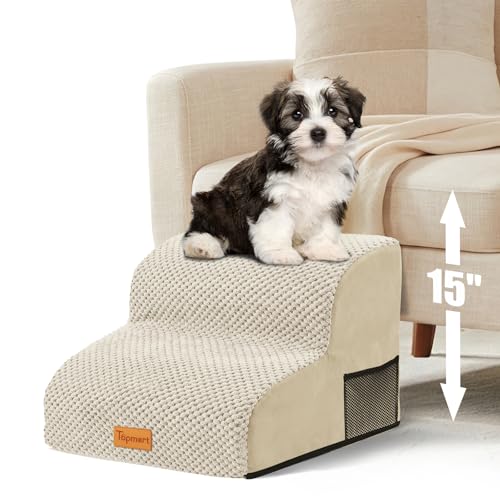 High Density Foam Pet Steps 2 Tiers (Beige / 15.7*15.7*11.8)