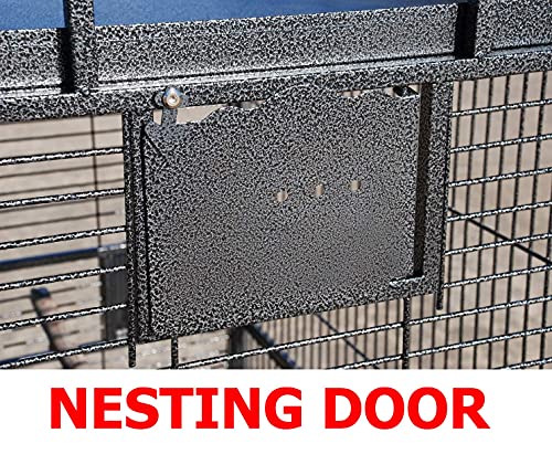 4 Size, XX-Large 40"x30"x72"H Castle PlayTop Parrot Cage for Large Macaws Cockatoos African Grey Amazon (40" x 30" x 72"H) (28.0"L x 22.0"W x 65.0"H)