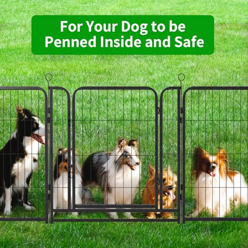 Dog Playpen Outdoor Extra Wide 16 Panels Heavy Duty Dog Fence 32" (32"W x 32"H)