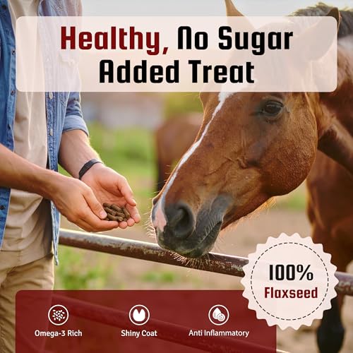 Flix 9 lb 100% Flaxseed Healthy Treats for Horses (9 Pound (Pack of 1))