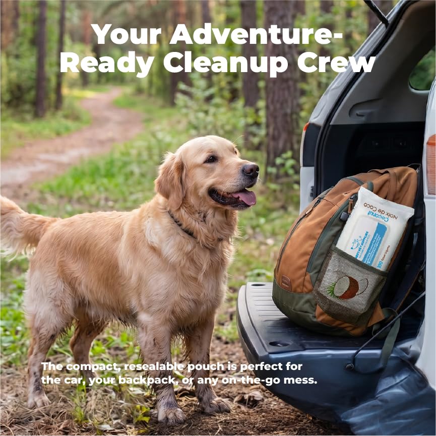 Cleaning Dog Wipes (Moisturizing Coconut / 400 Count)