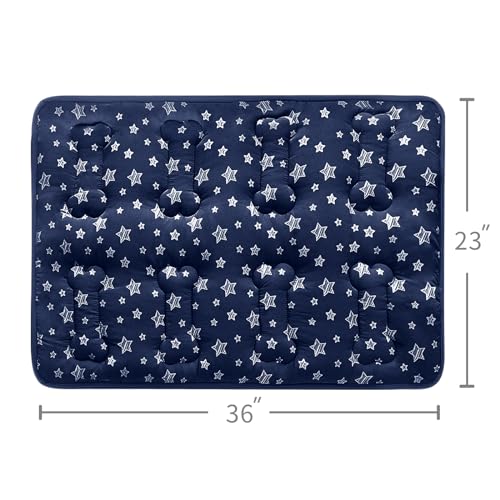 Dog Crate Pad Mat (36"X23" / Navy)