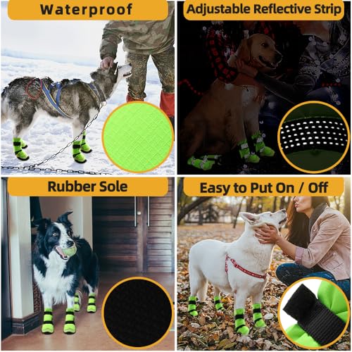 Dog Shoes for Hot Pavement Anti (Size 4: 2.16''x1.96''(L*W))