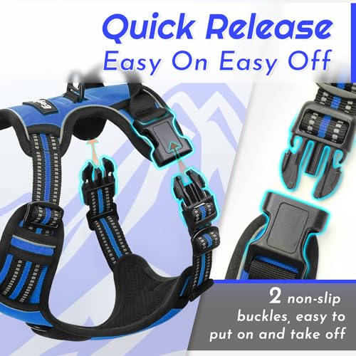 Dog Harness for Large Dogs (X-large / Blue)